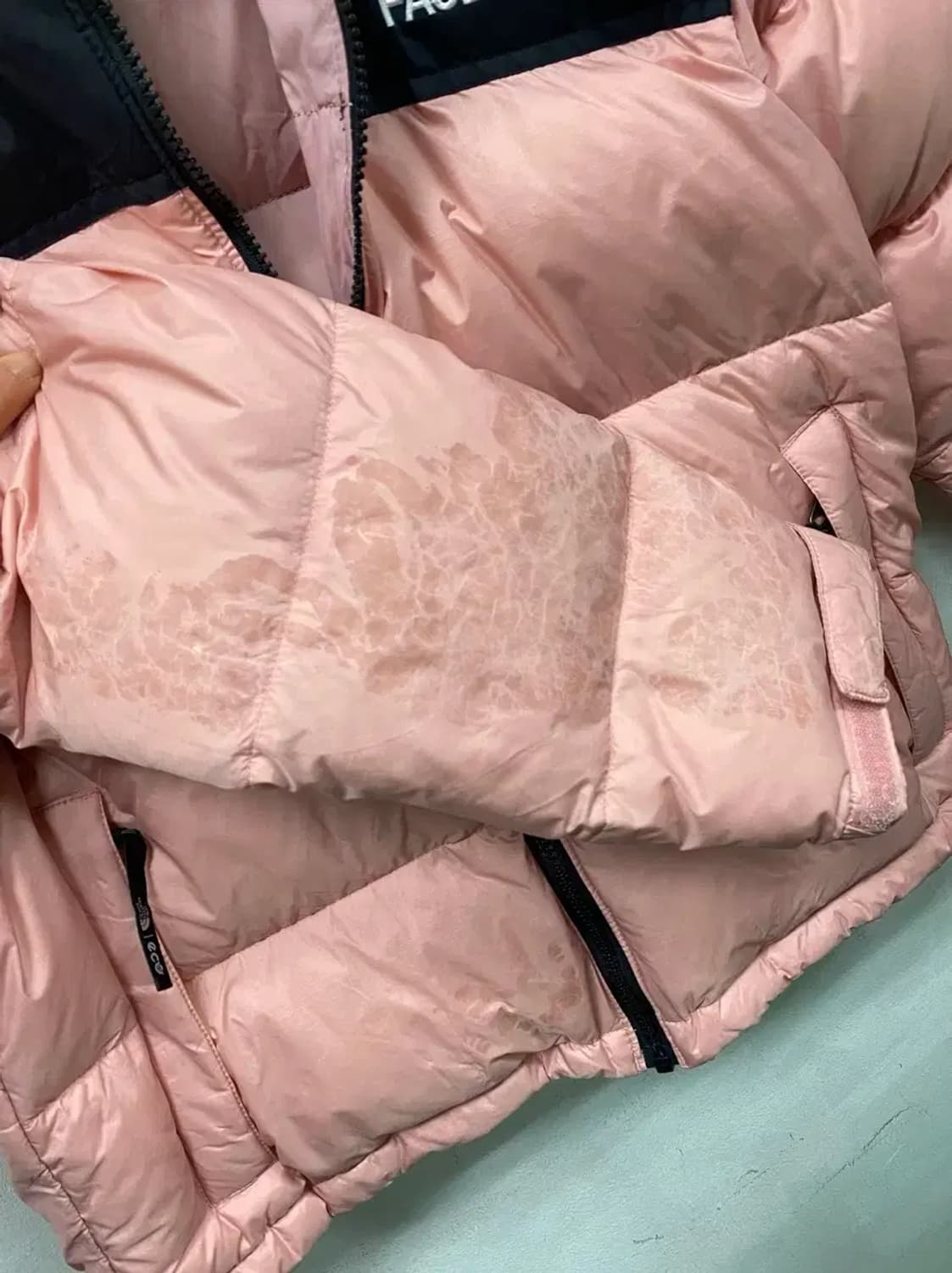 노스페이스 핑크 더스티로즈 눕시 구스 패딩 95 상품이미지9