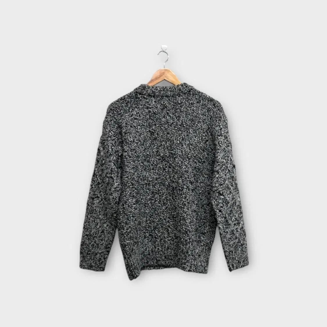 럭키슈에뜨 블랙 믹스 보카시 스웨터 free 상품이미지4