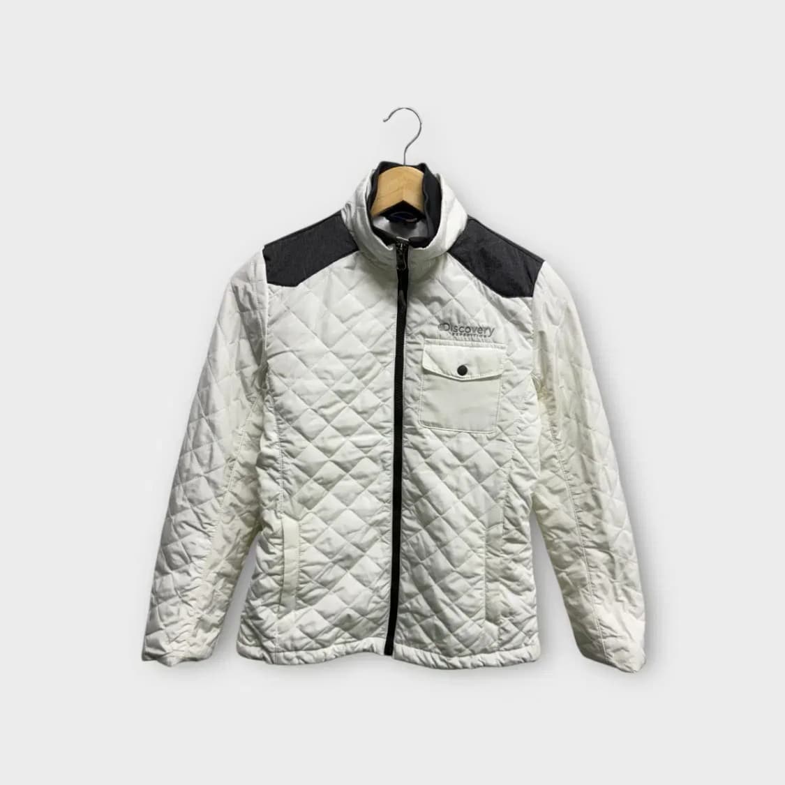 디스커버리 화이트 경량패딩 90 상품이미지1