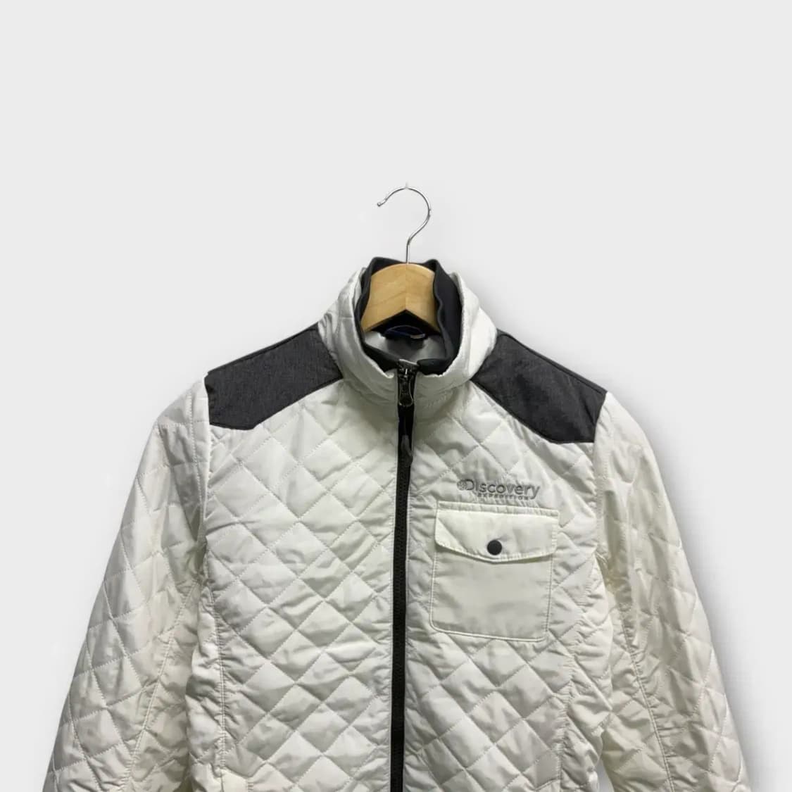 디스커버리 화이트 경량패딩 90 상품이미지2