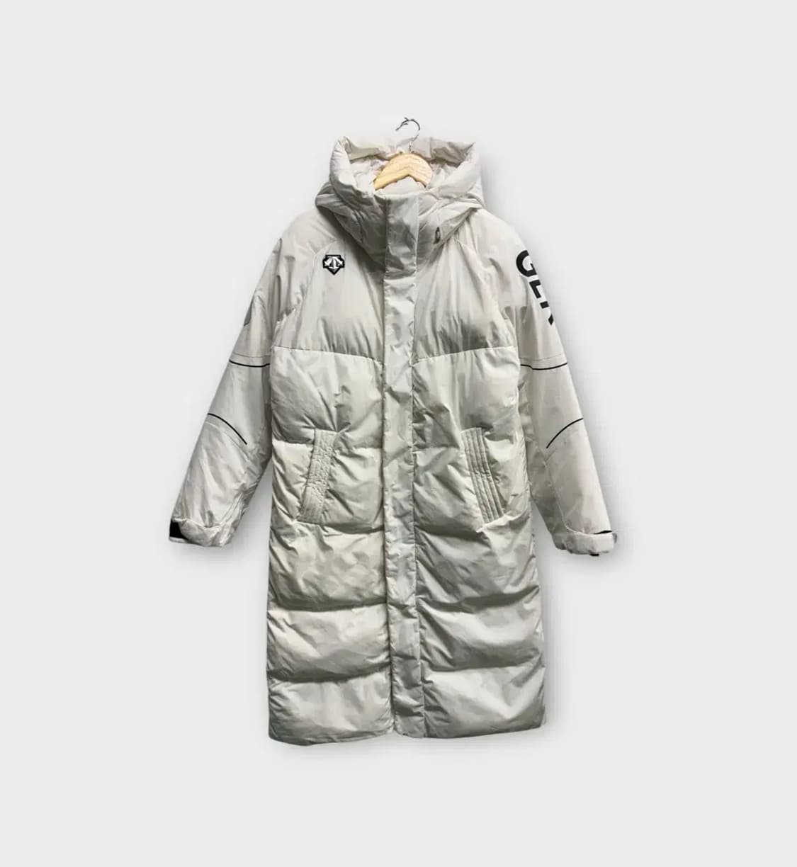 데상트 화이트 덕다운 롱패딩 90 상품이미지1