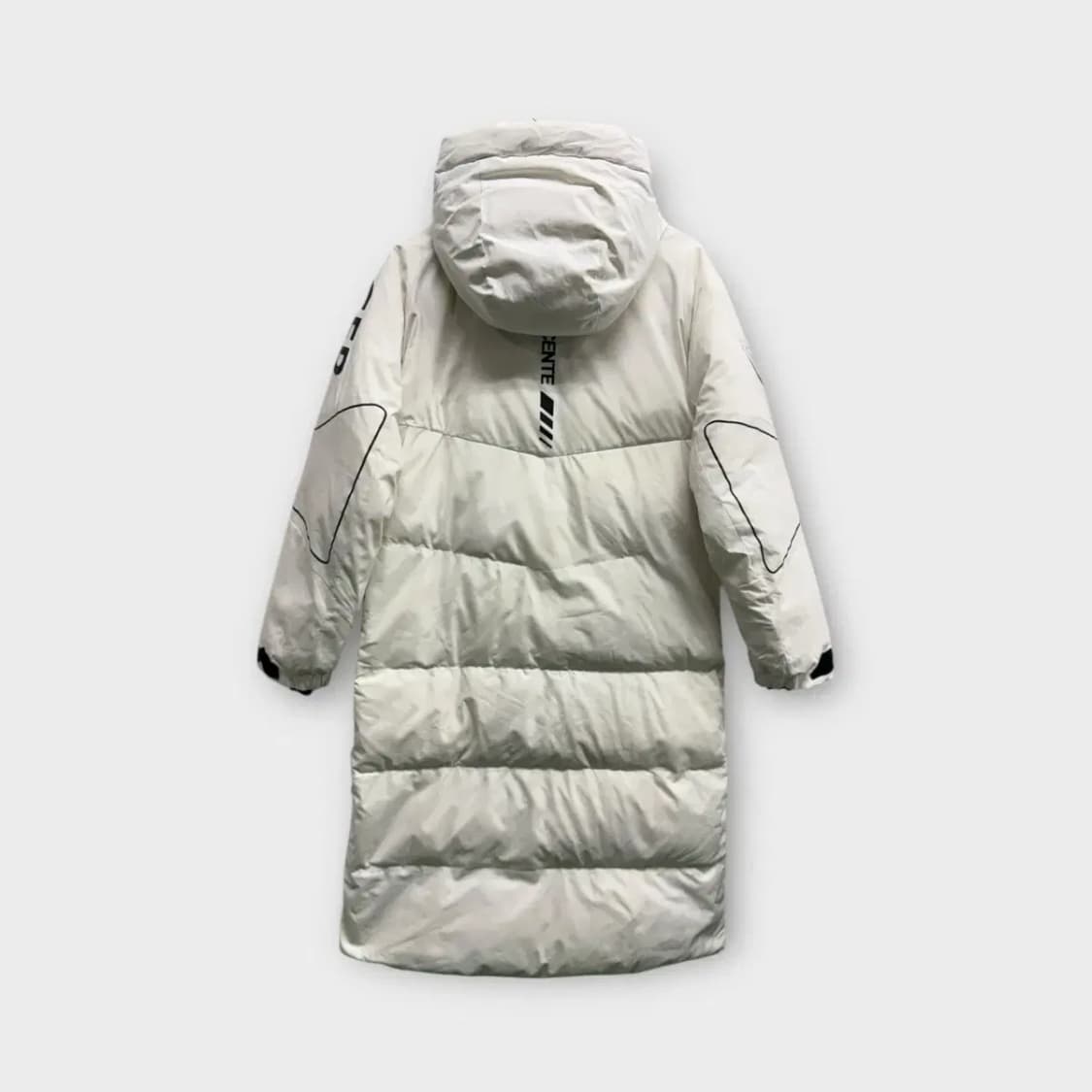 데상트 화이트 덕다운 롱패딩 90 상품이미지3