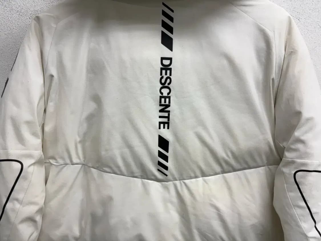 데상트 화이트 덕다운 롱패딩 90 상품이미지4