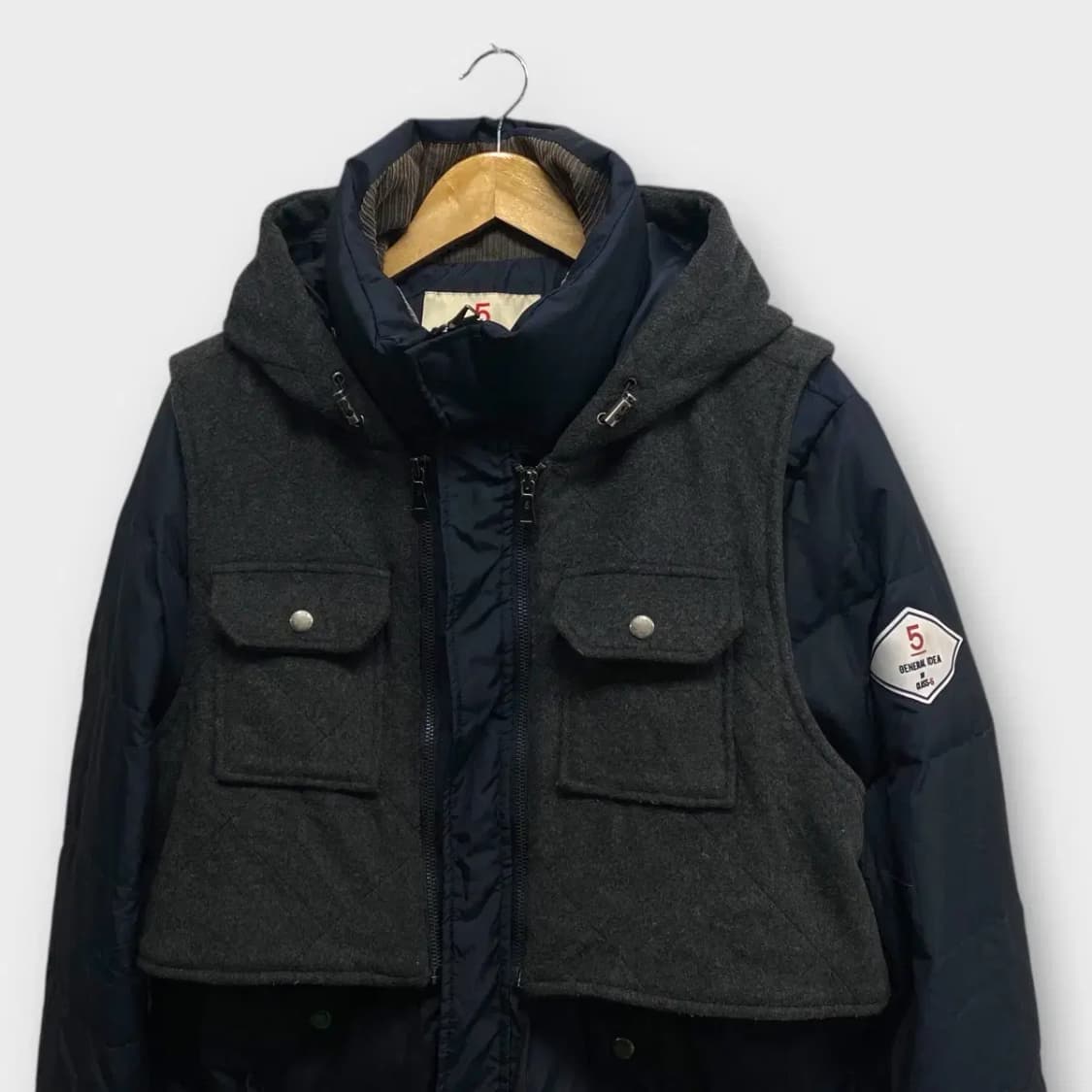 제너럴아이디어 울베스트 탈부착 패딩 점퍼 L 상품이미지2