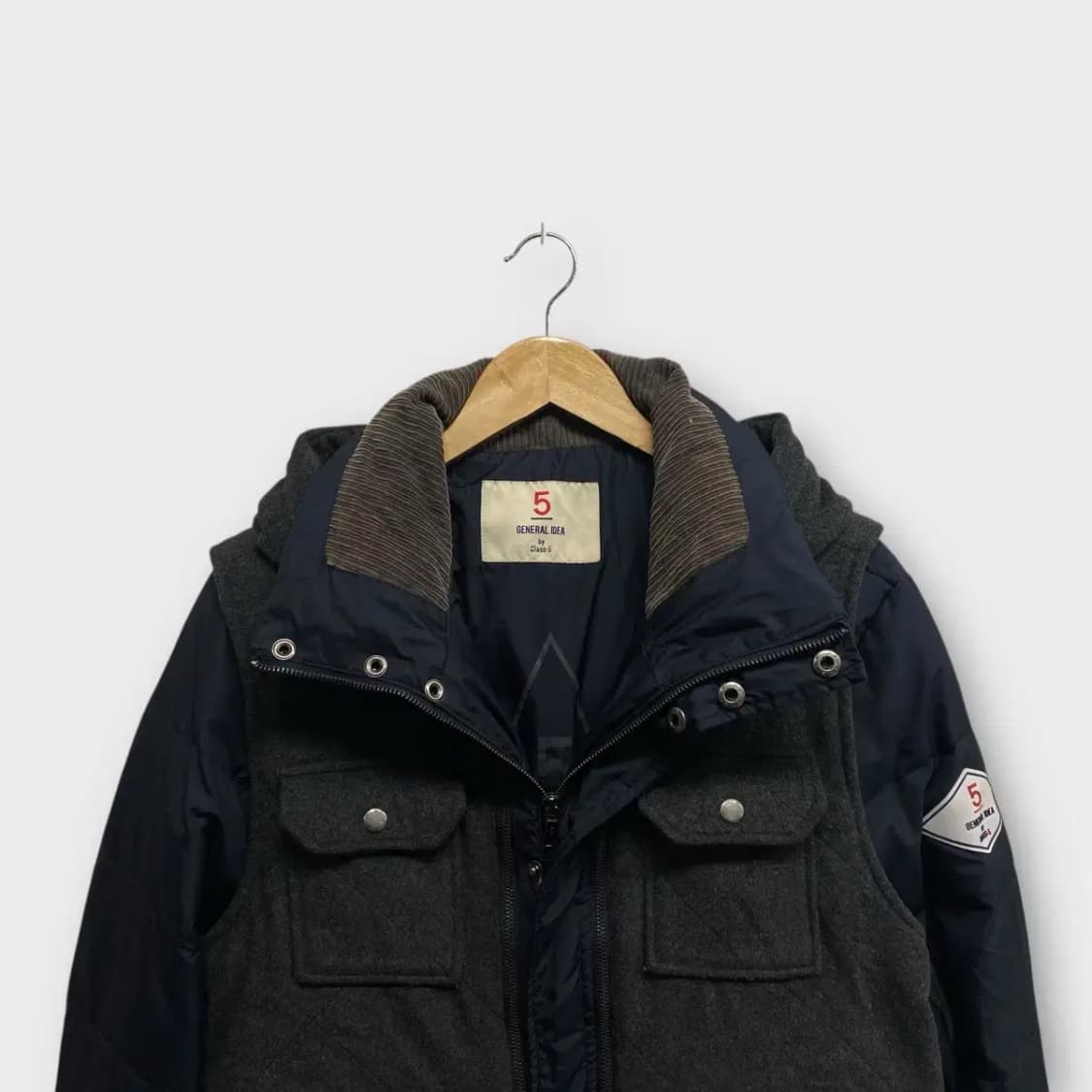 제너럴아이디어 울베스트 탈부착 패딩 점퍼 L 상품이미지4