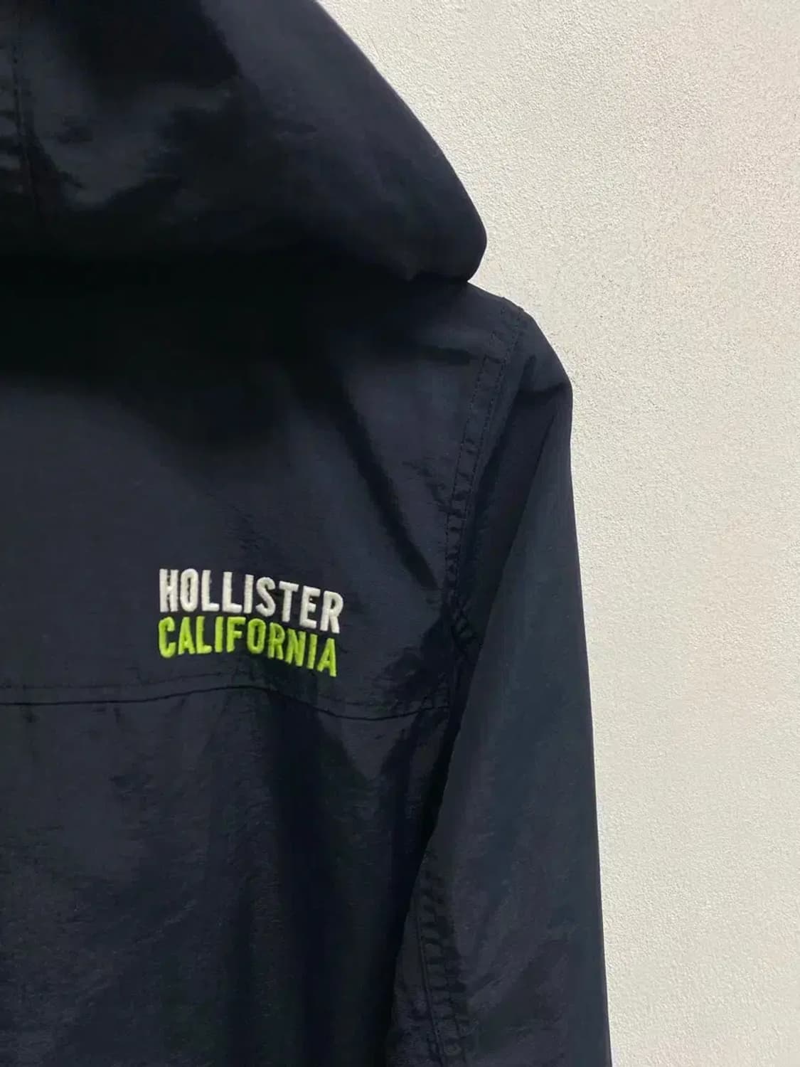 홀리스터 네이비&연두 바람막이 M 상품이미지5