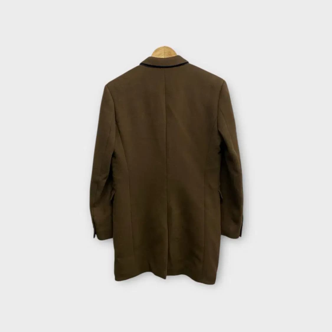 타임옴므 브라운 캐시미어 싱글코트 S-M 상품이미지4