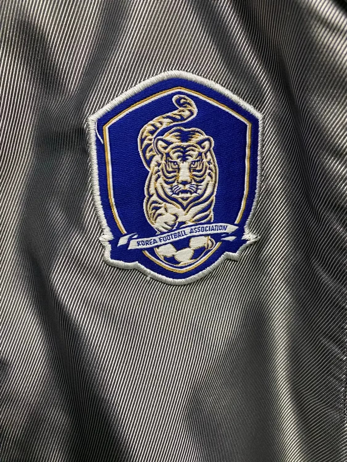 국가대표 KFA 축구팀 롱패딩 점퍼 실버 XL 상품이미지3