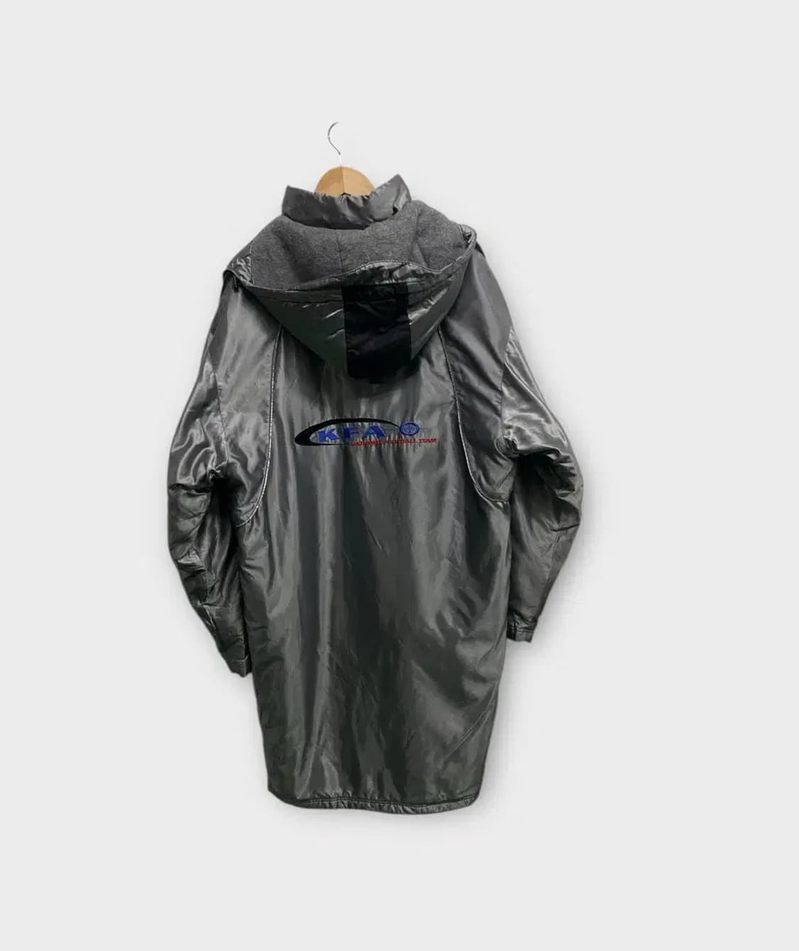 국가대표 KFA 축구팀 롱패딩 점퍼 실버 XL 상품이미지5