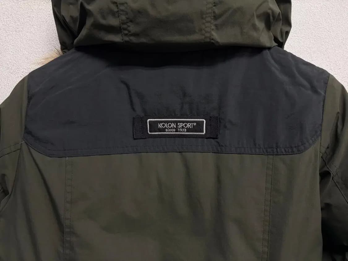 코오롱 스포츠 카키색 구스다운 S 상품이미지4