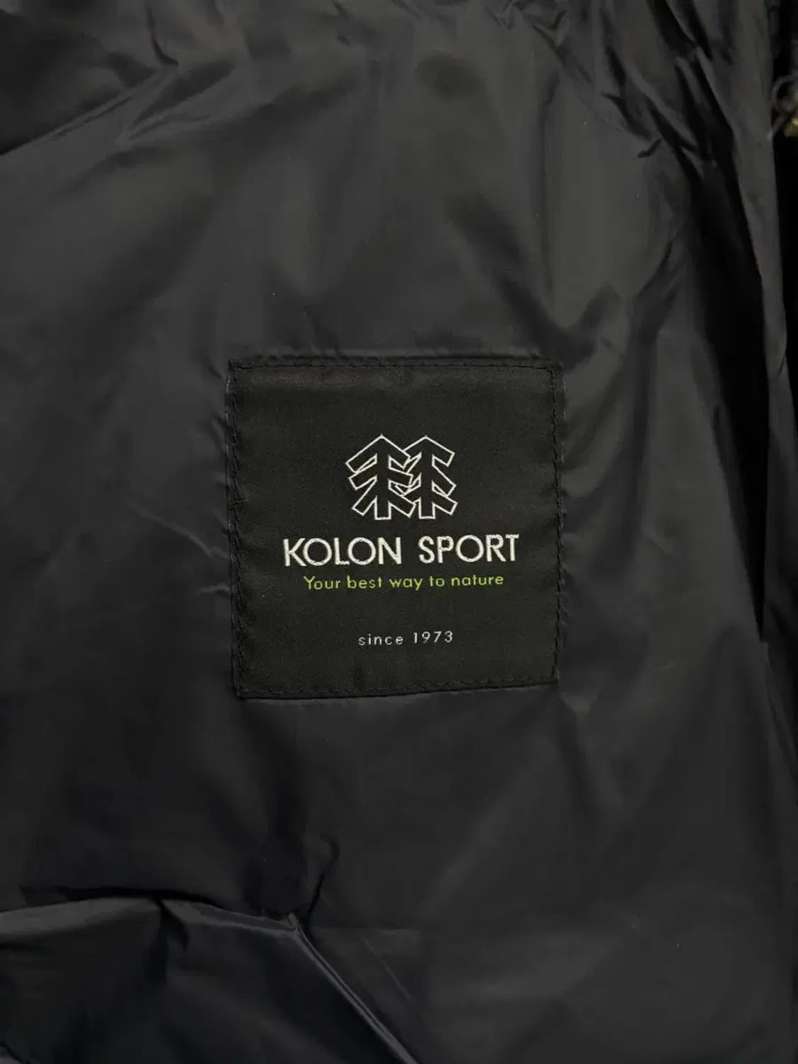 코오롱 스포츠 카키색 구스다운 S 상품이미지6