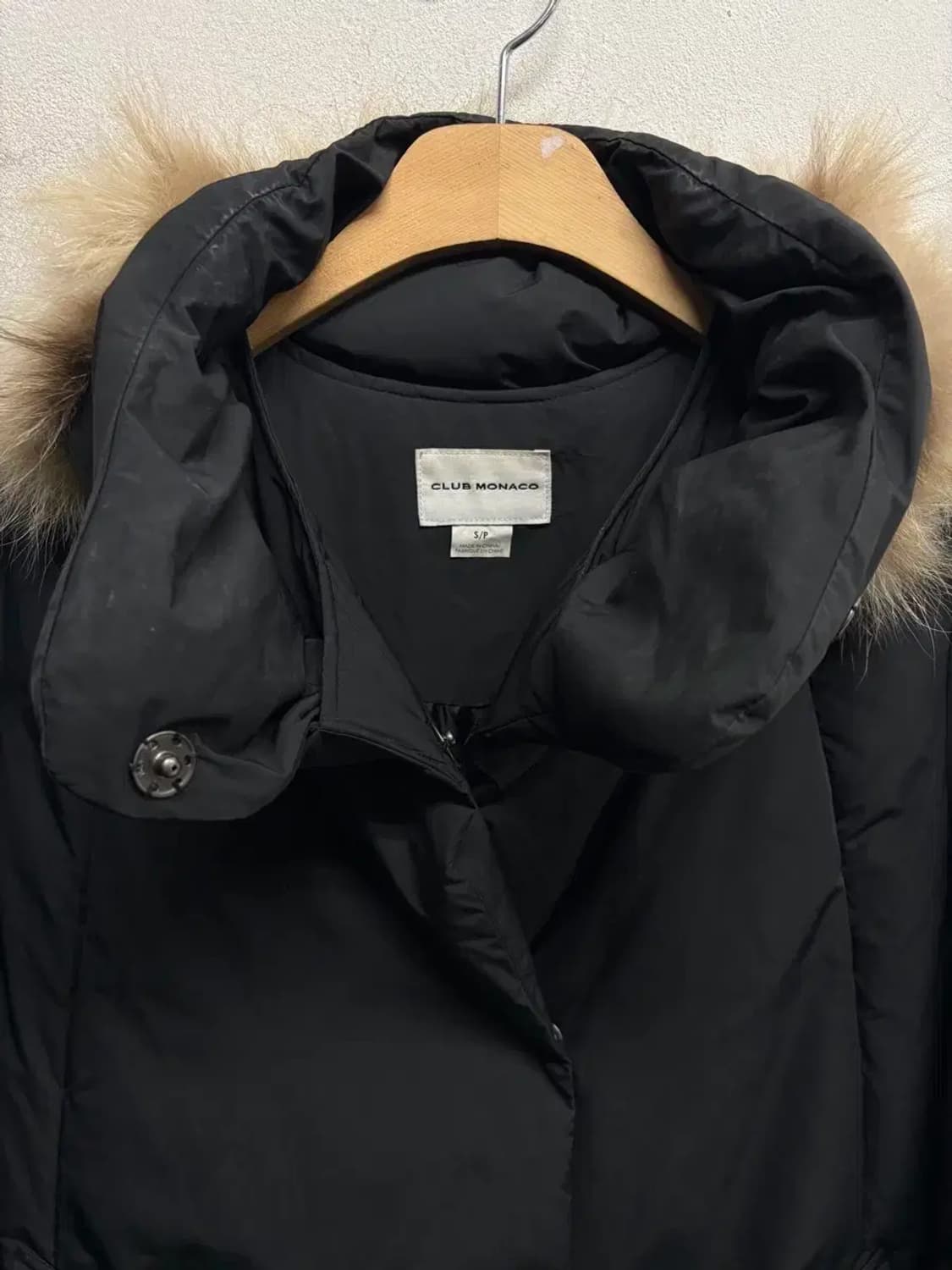 클럽모나코 라쿤퍼 덕다운 패딩 S 상품이미지5