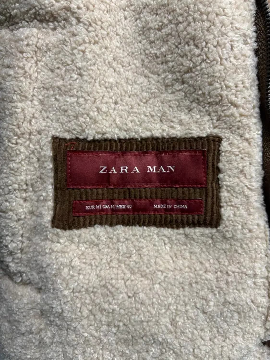 자라 골덴 무스탕 자켓 40 상품이미지4