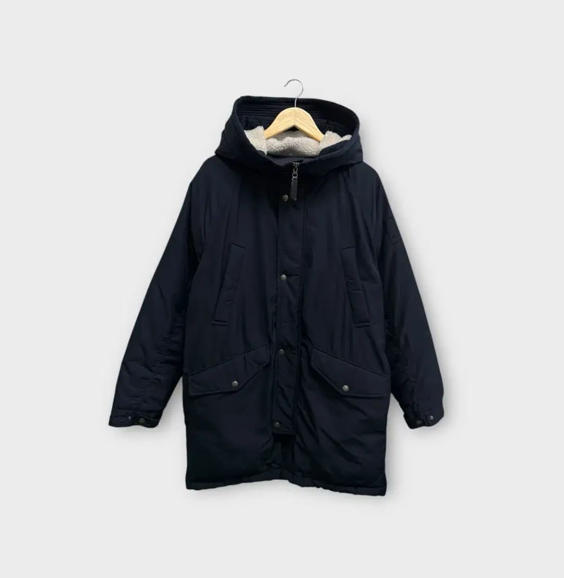 빈폴 네이비 후드 패딩 점퍼 L 상품이미지1