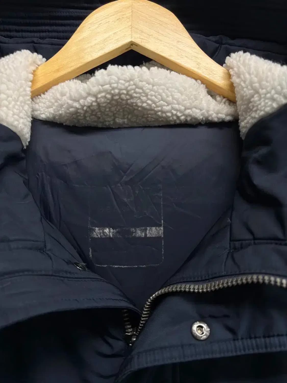빈폴 네이비 후드 패딩 점퍼 L 상품이미지4