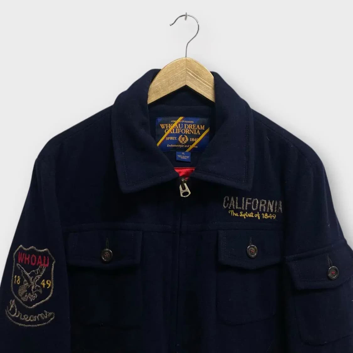 후아유 캘리포니아 울 바시티 코트 S-XL. Free 상품이미지2