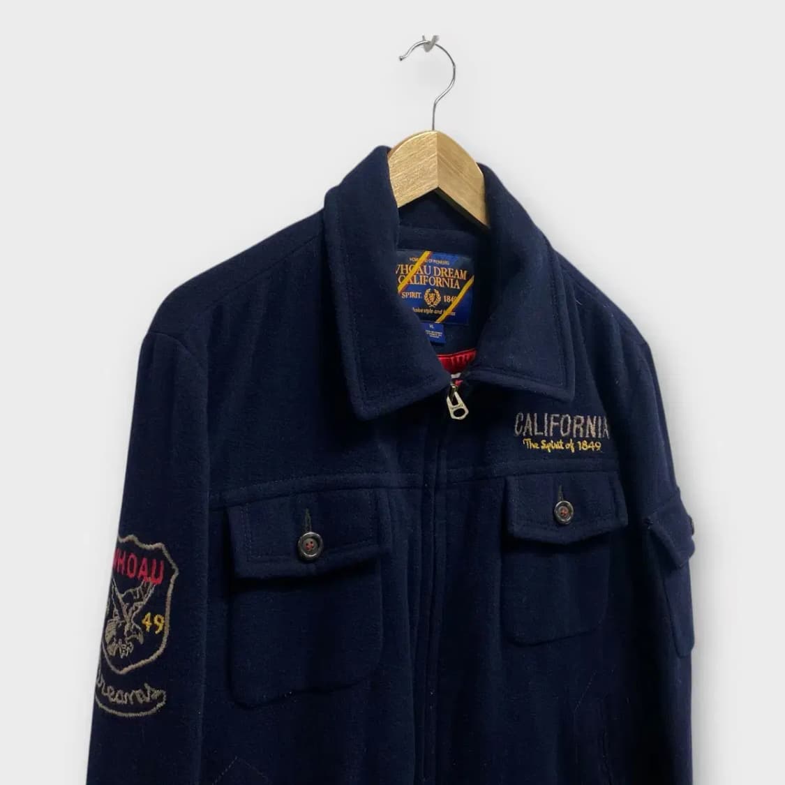 후아유 캘리포니아 울 바시티 코트 S-XL. Free 상품이미지4