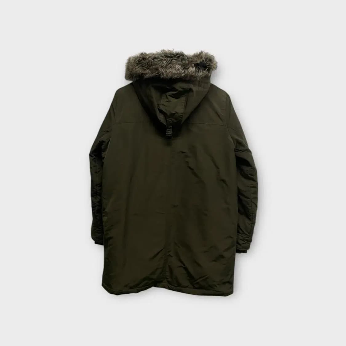 리바이스 하이넥 오리털 카키 패딩 M 상품이미지4