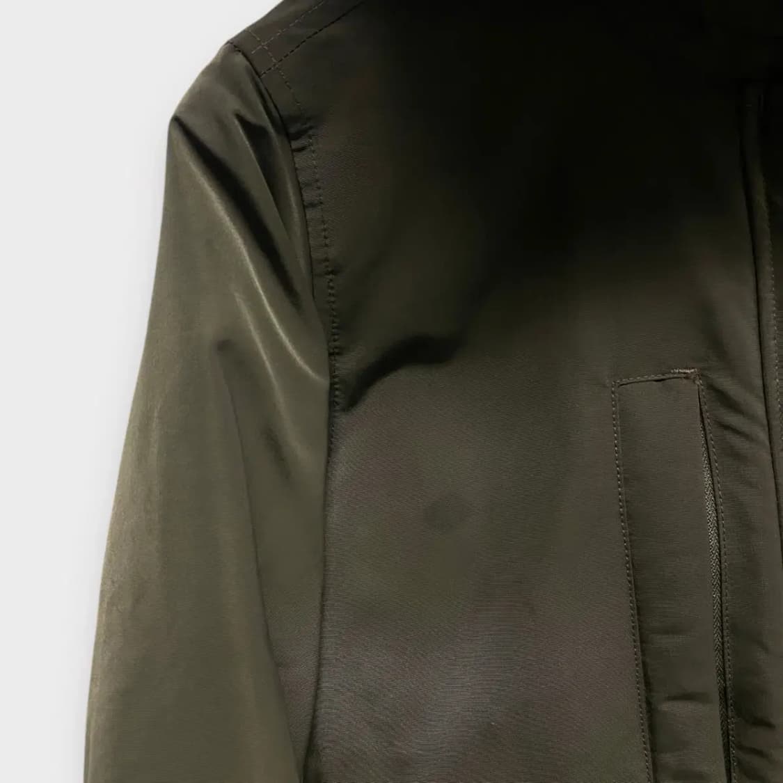 리바이스 하이넥 오리털 카키 패딩 M 상품이미지5