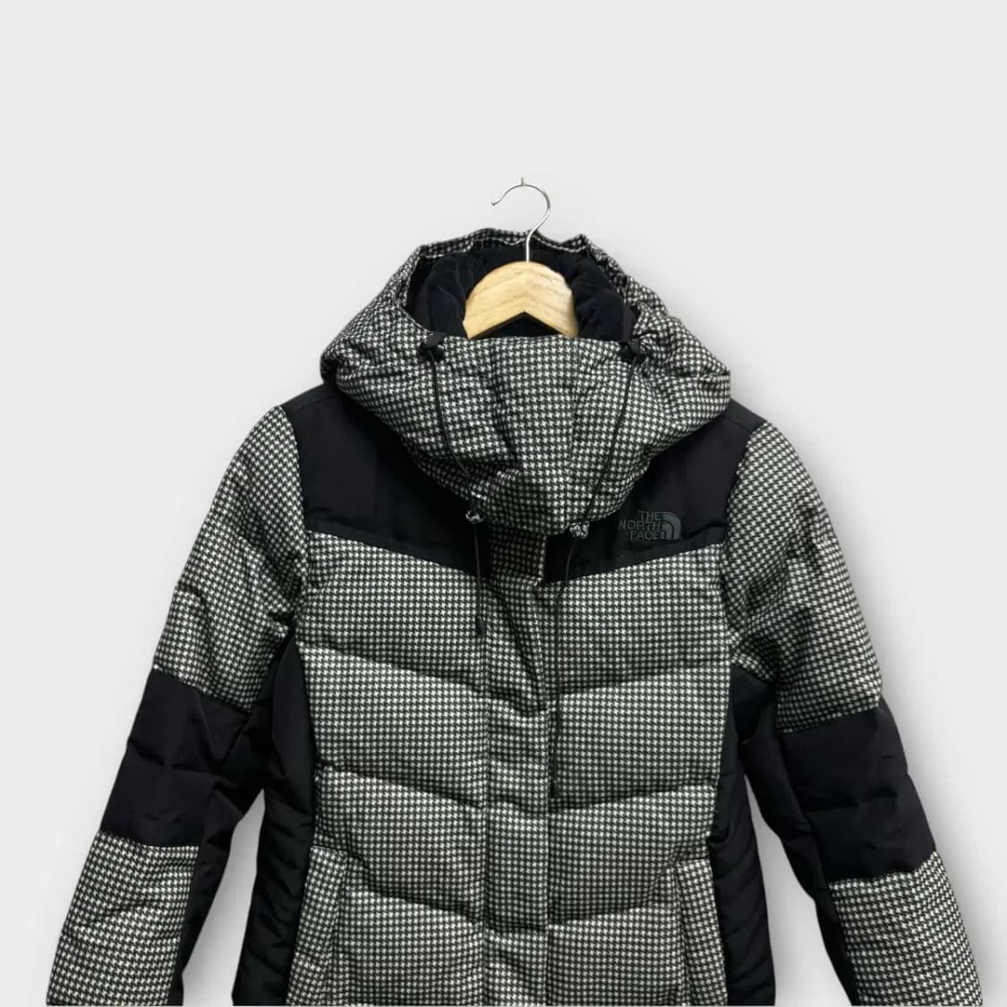노스페이스 구스다운 하운드 체크 롱패딩 85 상품이미지2