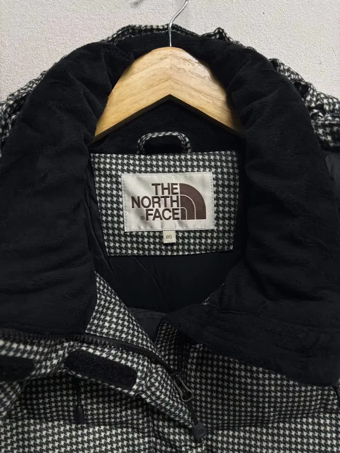 노스페이스 구스다운 하운드 체크 롱패딩 85 상품이미지4