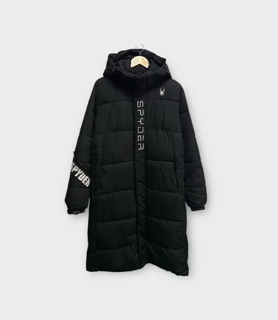 스파이더 롱패딩 블랙 M 상품이미지1