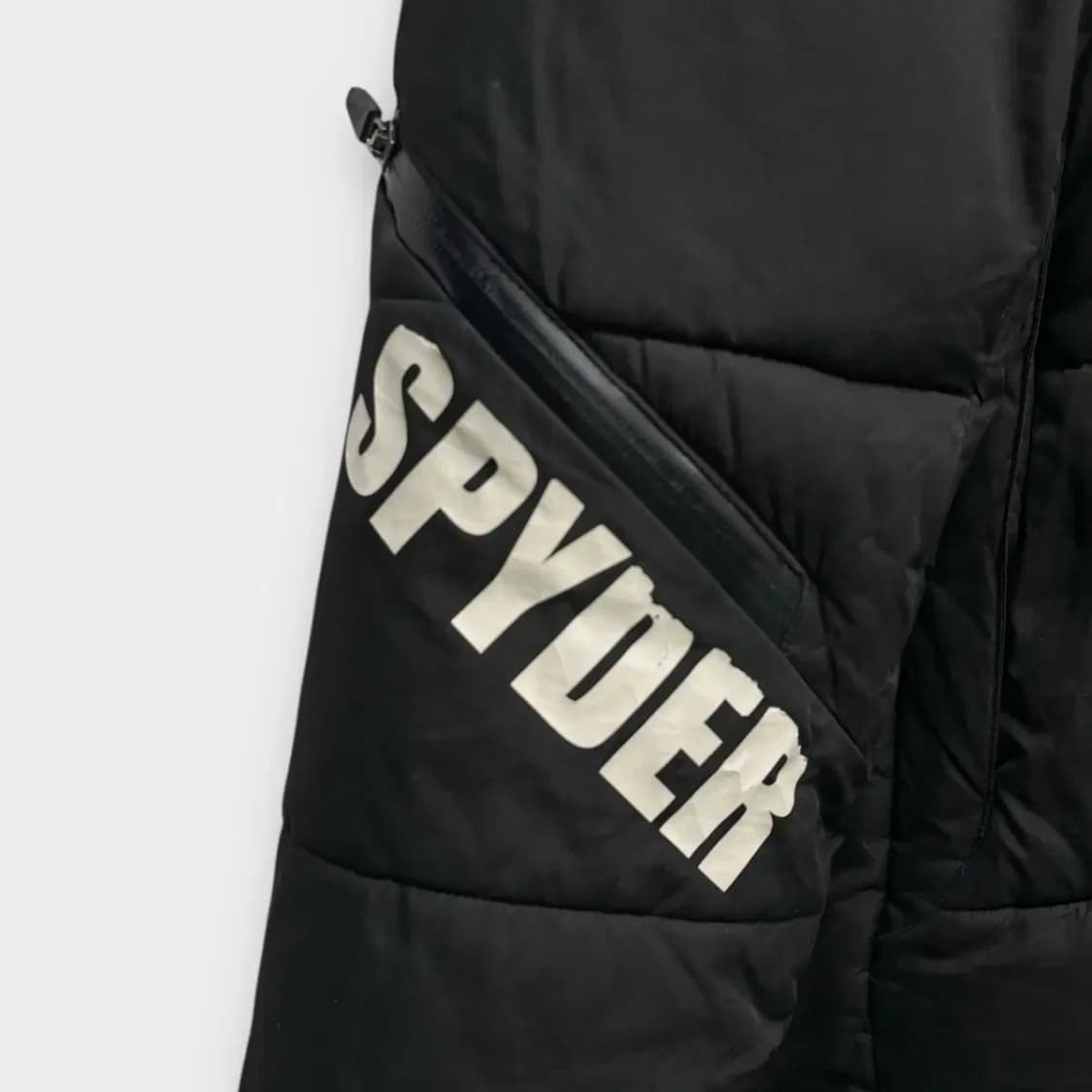 스파이더 롱패딩 블랙 M 상품이미지4
