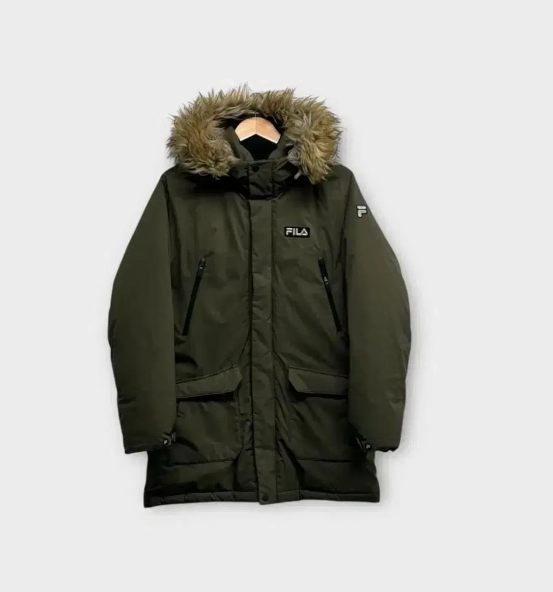 휠라 FILA 구스다운 패딩 카키 S / 165호 상품이미지1