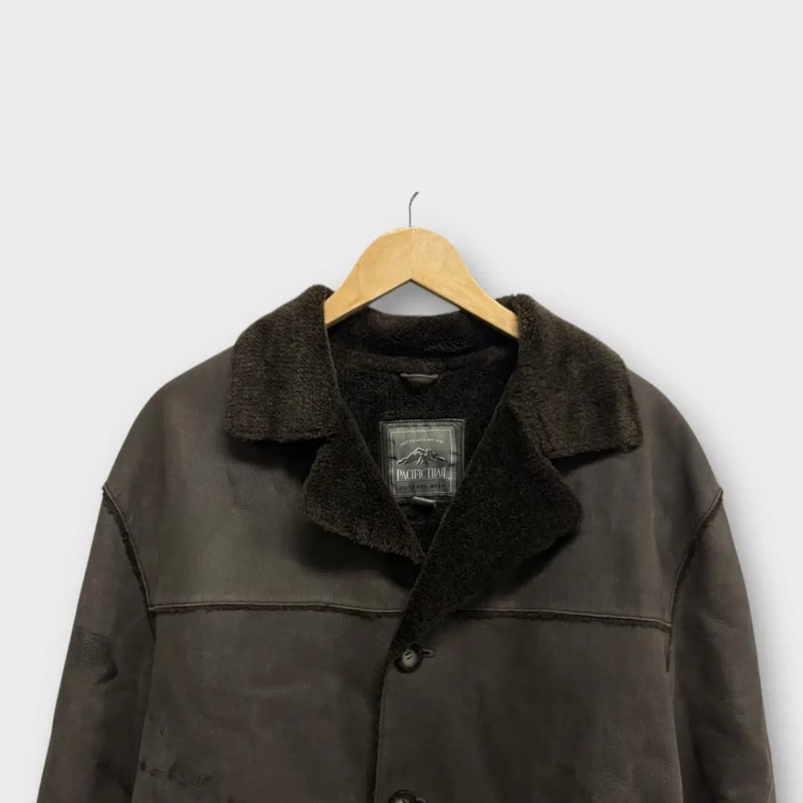 퍼시픽트레일 카키 브라운 무스탕 점퍼 L 상품이미지2