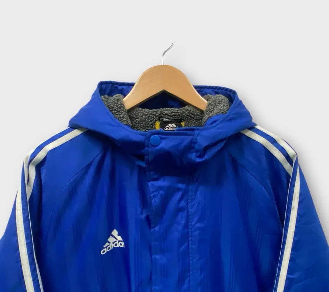 Adidas 아디다스 블루 쉐르파 패딩 돕바 L-XL 상품이미지3