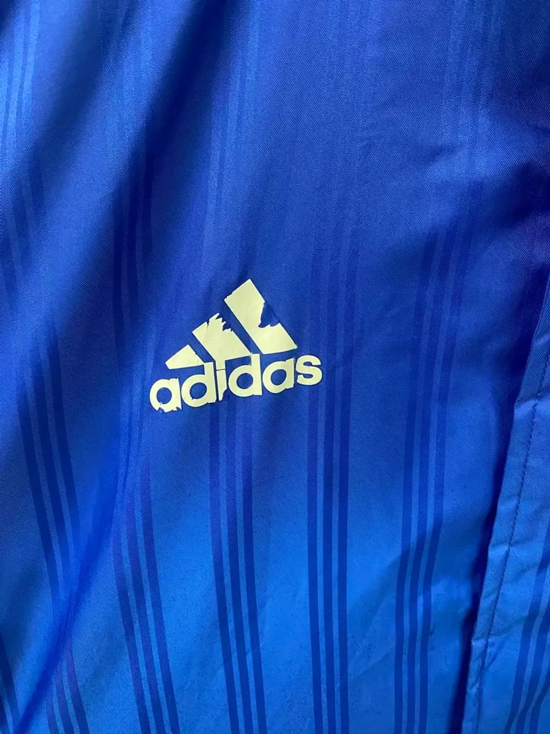 Adidas 아디다스 블루 쉐르파 패딩 돕바 L-XL 상품이미지5