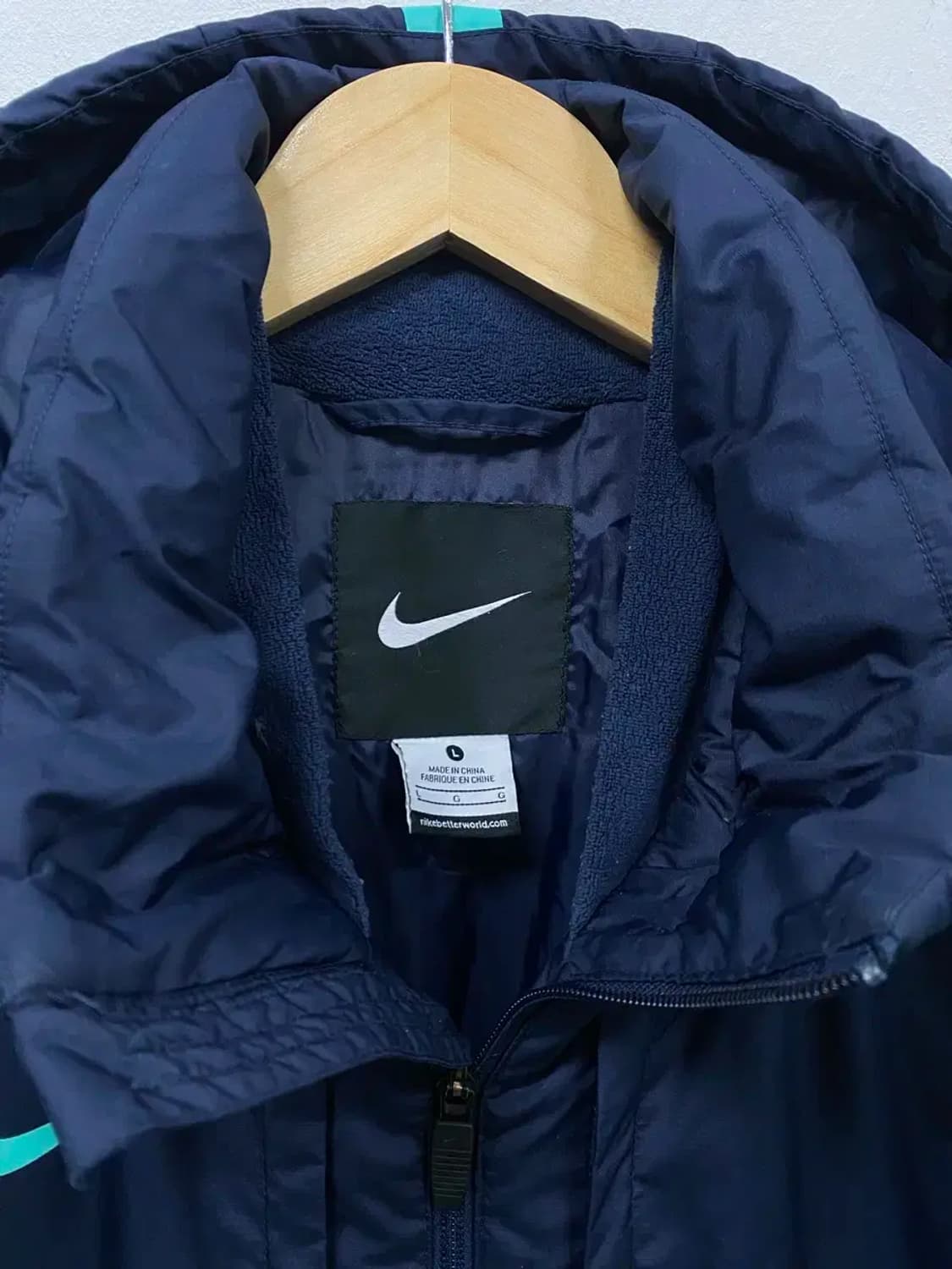 나이키 스톰핏 스쿼드 벤치 코트 재킷 네이비/민트 L 상품이미지4
