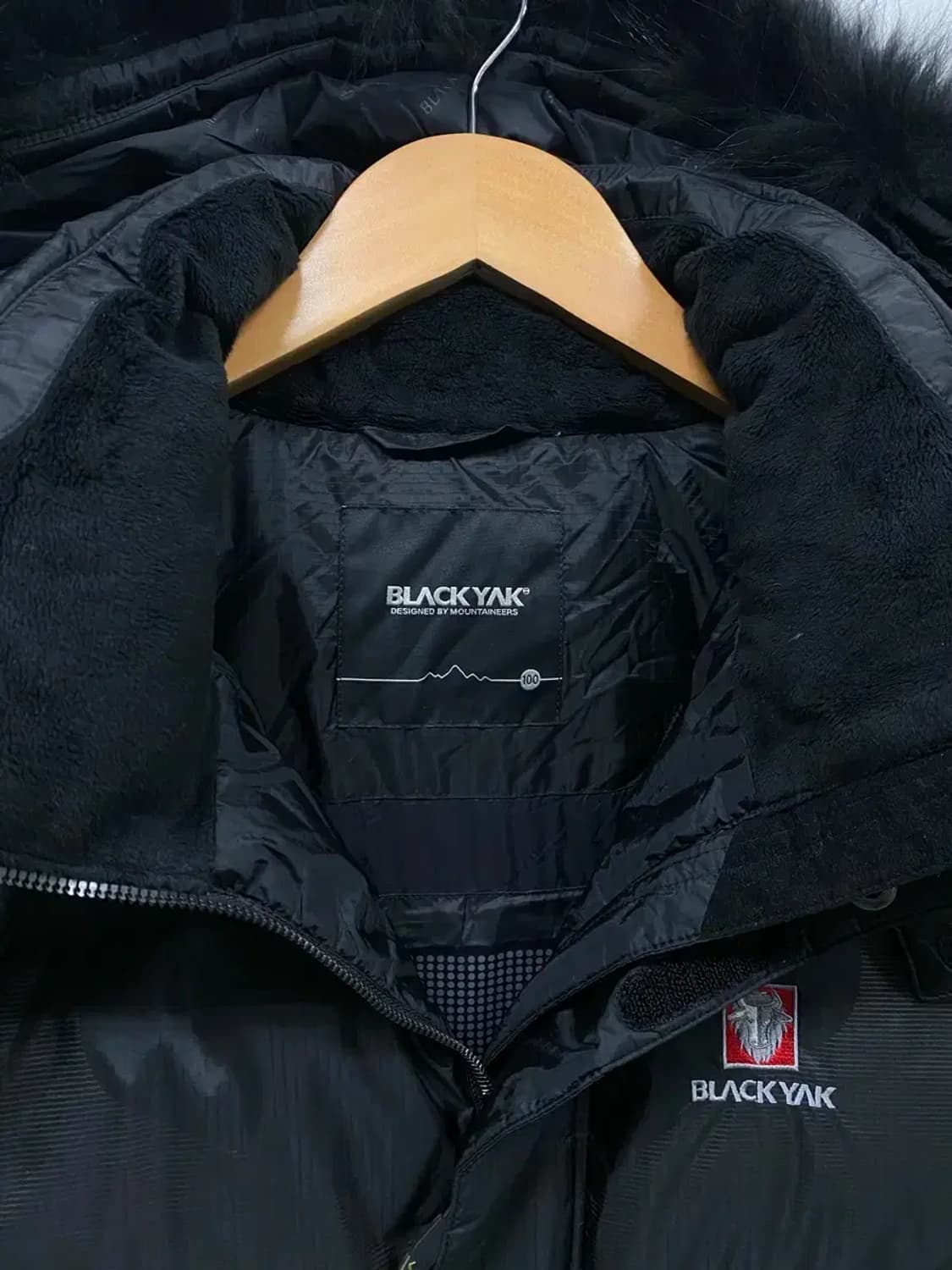 블랙야크 블랙 구스 롱패딩 L 상품이미지4