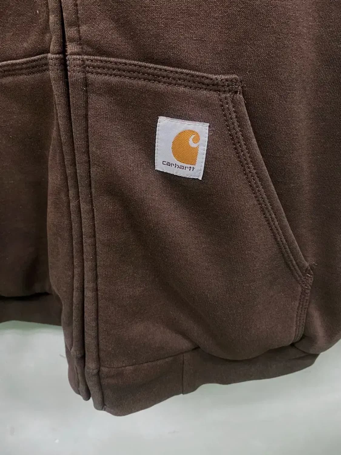 칼하트 브라운 후드 집업 L 상품이미지4