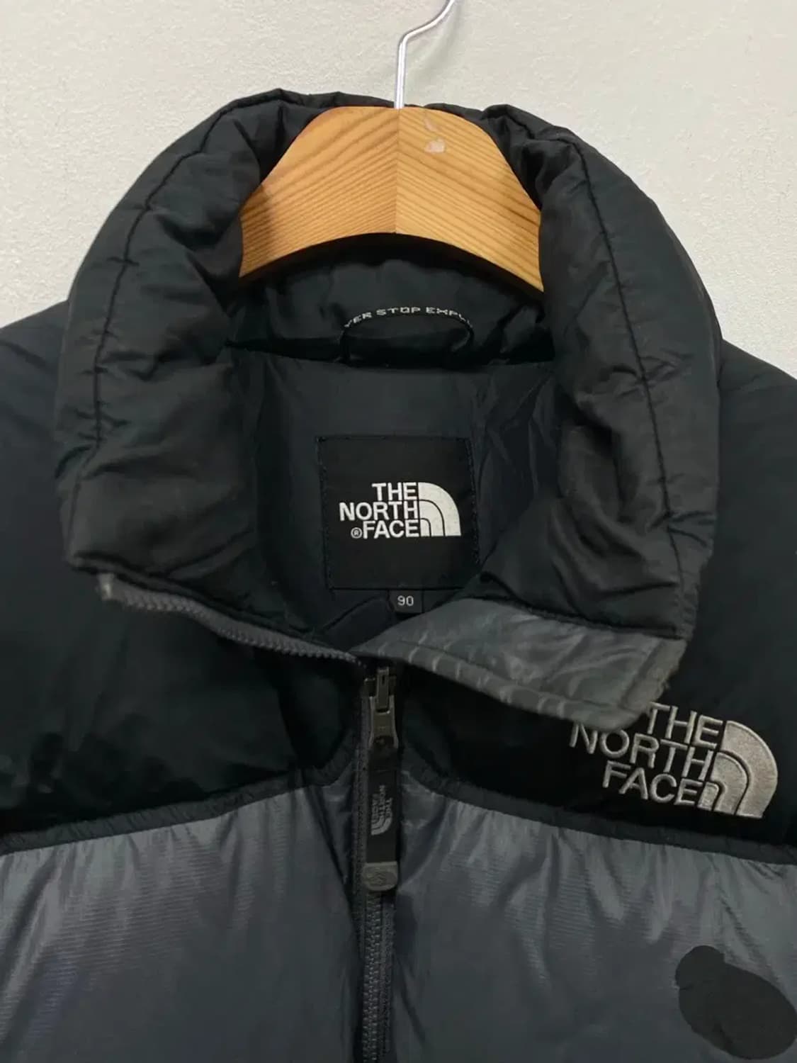 노스페이스 눕시 그레이 패딩 90 상품이미지5