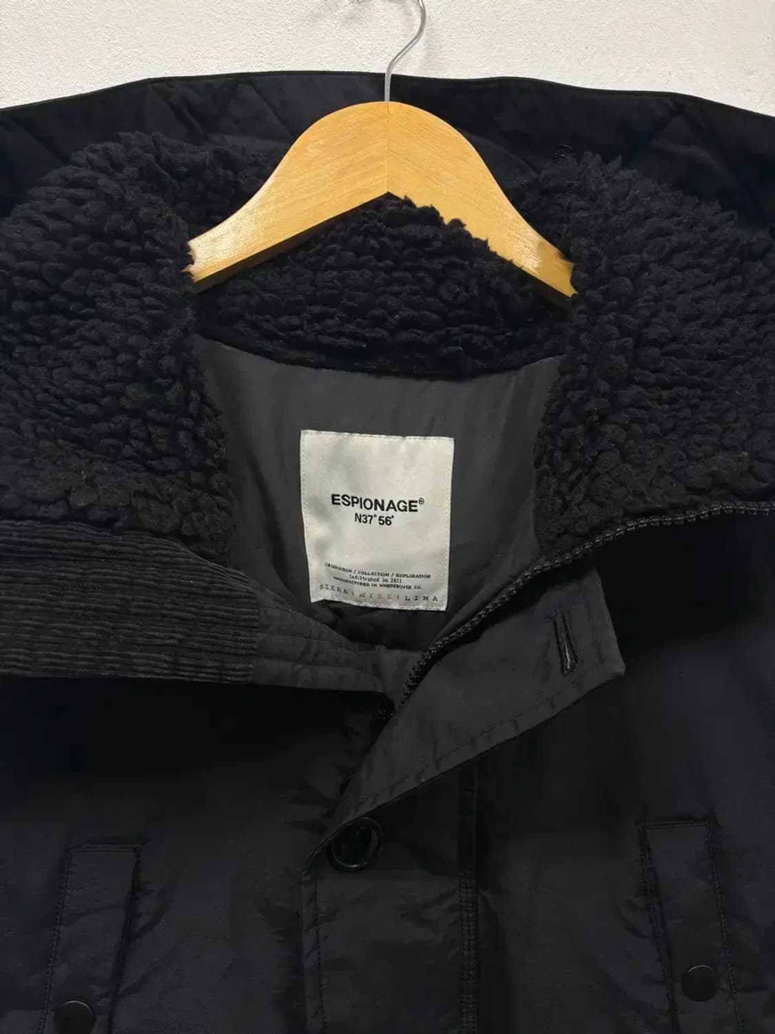 에스피오나지 블랙 후드 패딩 L 상품이미지4