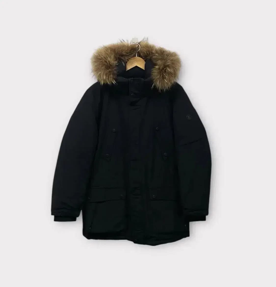 헤지스 HAZZYS 너구리털 패딩 L 상품이미지1