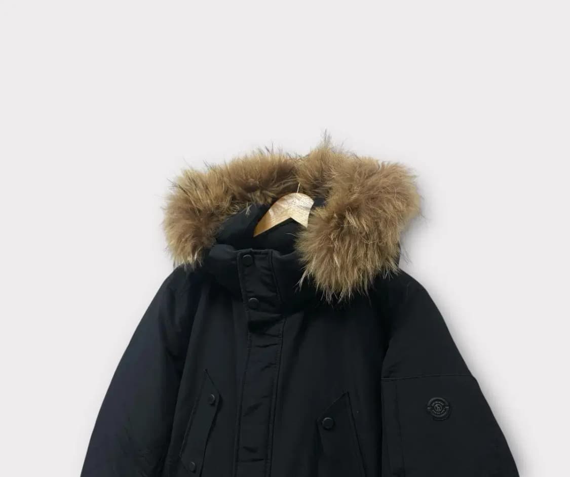 헤지스 HAZZYS 너구리털 패딩 L 상품이미지3