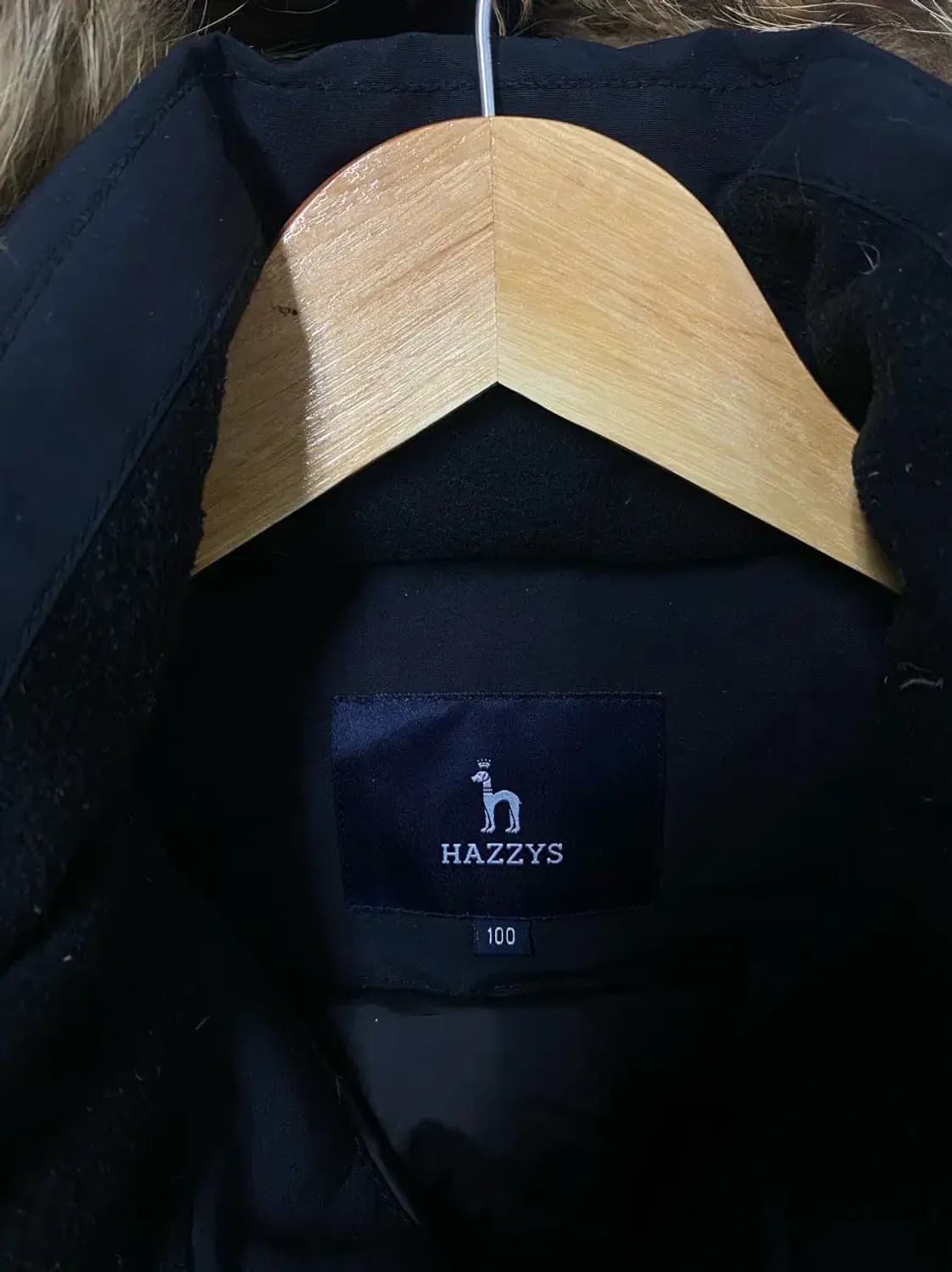 헤지스 HAZZYS 너구리털 패딩 L 상품이미지5