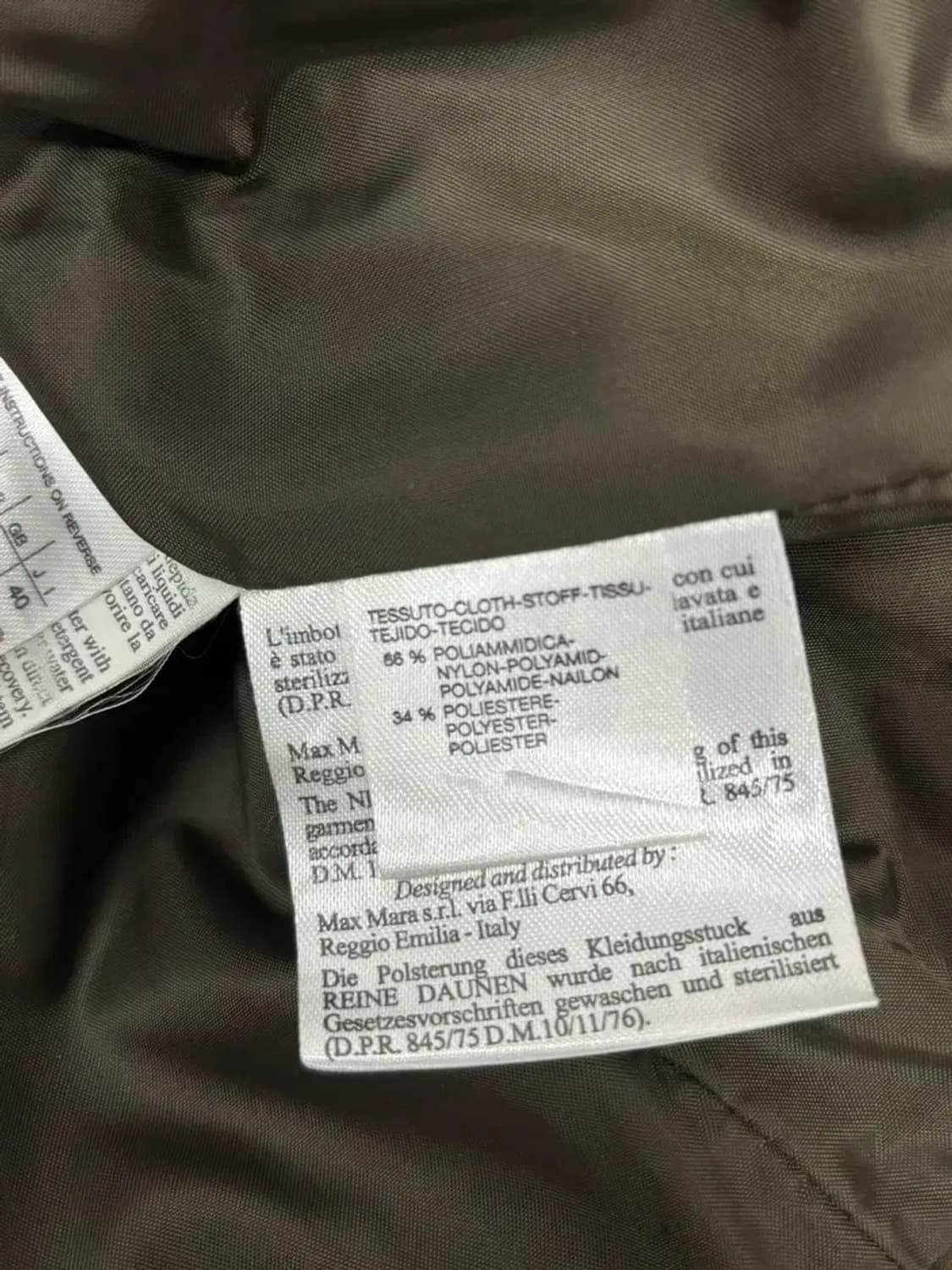 막스마라 Max mara 브라운 경량패딩 S-M 상품이미지6