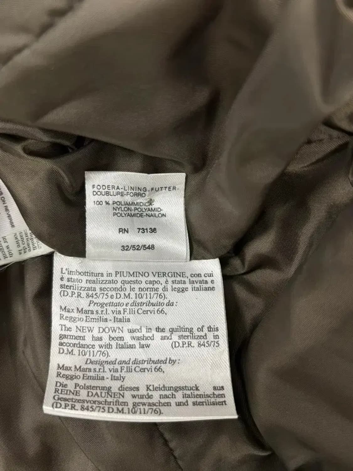 막스마라 Max mara 브라운 경량패딩 S-M 상품이미지8