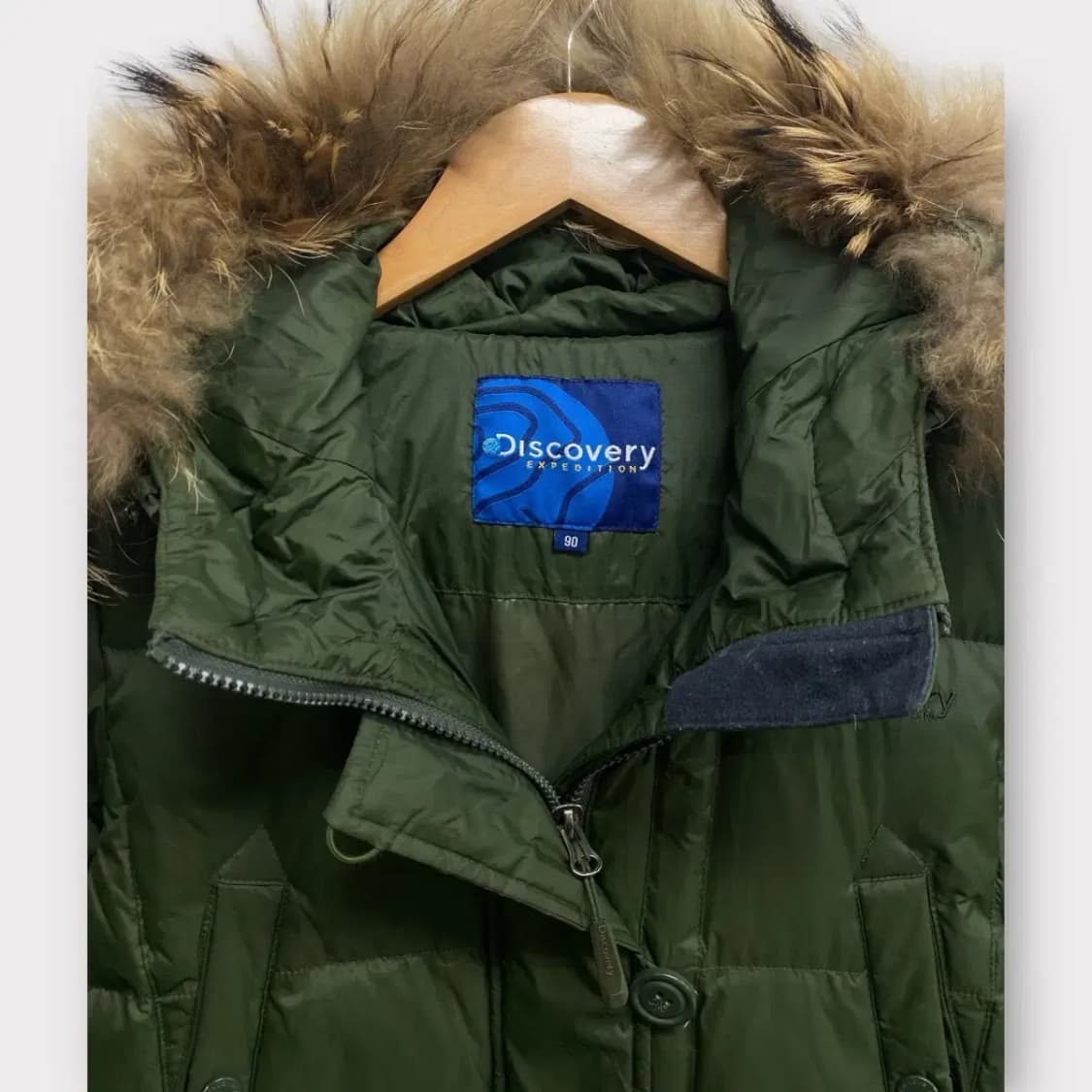 디스커버리 익스페디션 카키색 패딩 90 상품이미지5