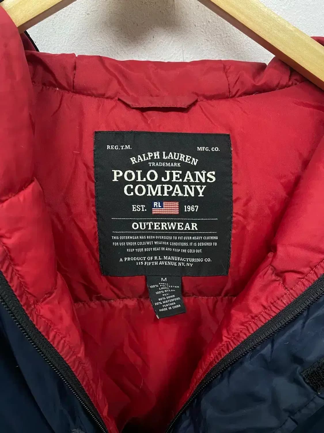 폴로 랄프로렌 덕다운 패딩 M-L 상품이미지5