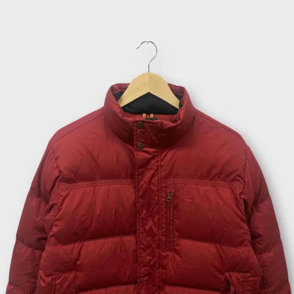 팀버랜드 버건디 컬러 패딩 S-M 상품이미지2