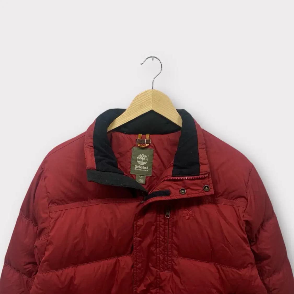 팀버랜드 버건디 컬러 패딩 S-M 상품이미지4