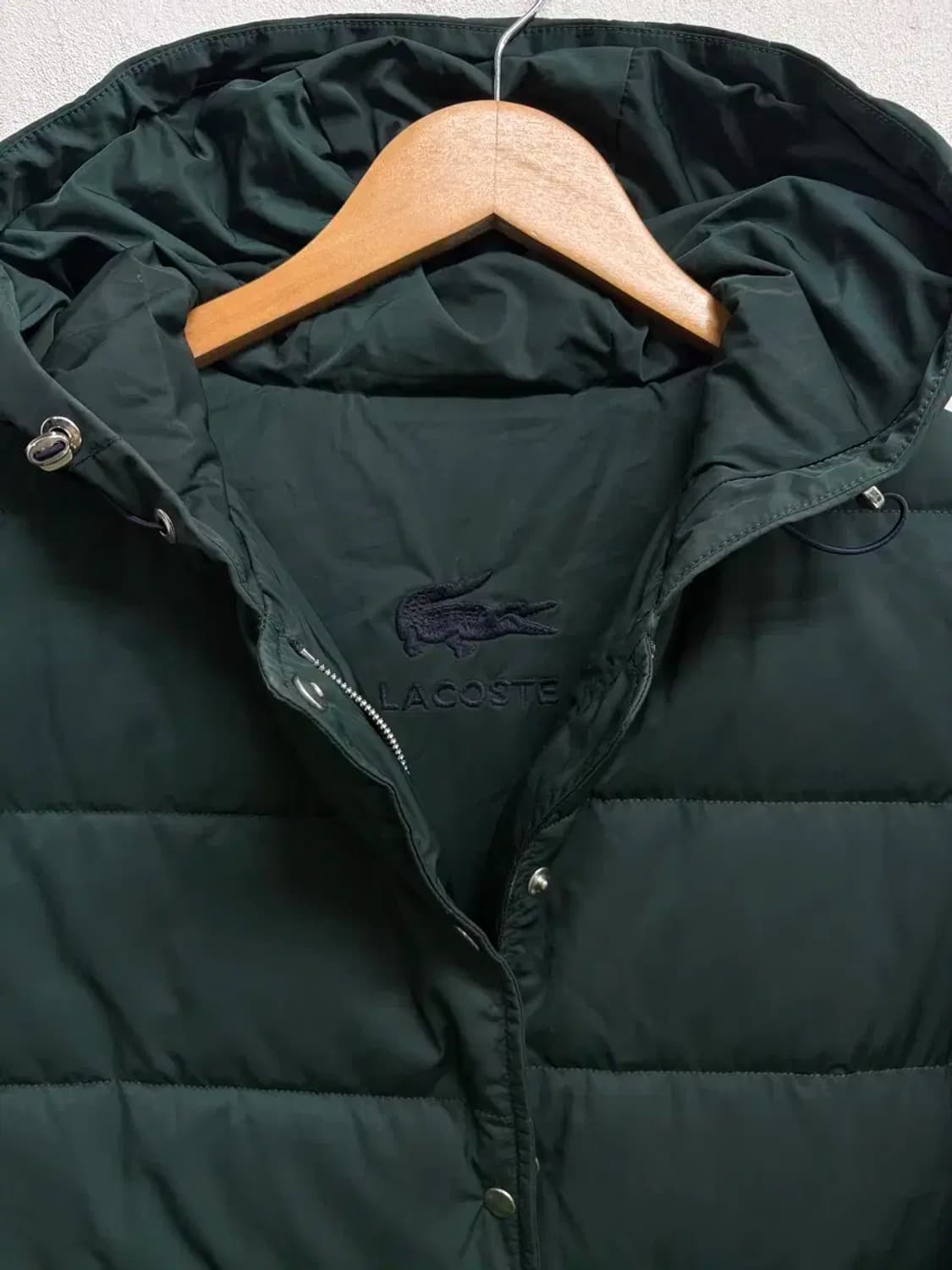 라코스테 그린 롱패딩 구스다운 여성 M-L 상품이미지4