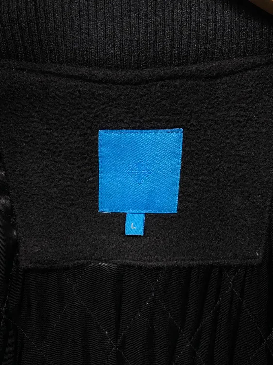 블랙 가죽 소매 스타디움 자켓 L 상품이미지7