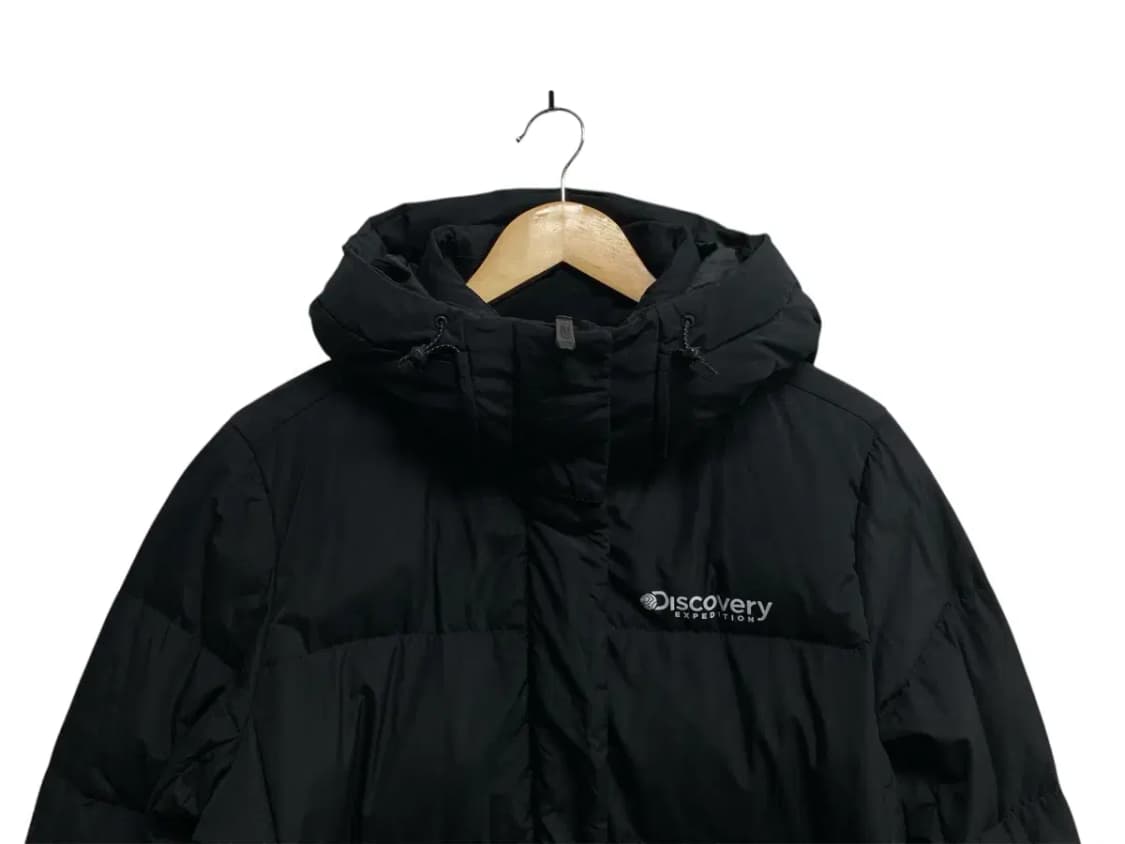 디스커버리 로고 블랙 롱패딩 95 상품이미지2