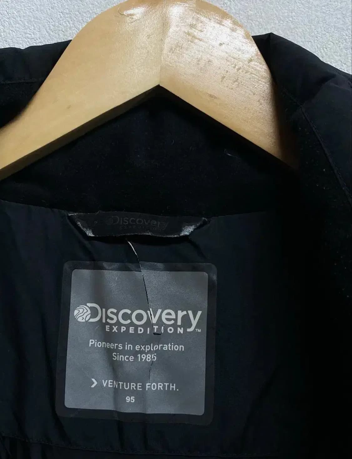 디스커버리 로고 블랙 롱패딩 95 상품이미지6