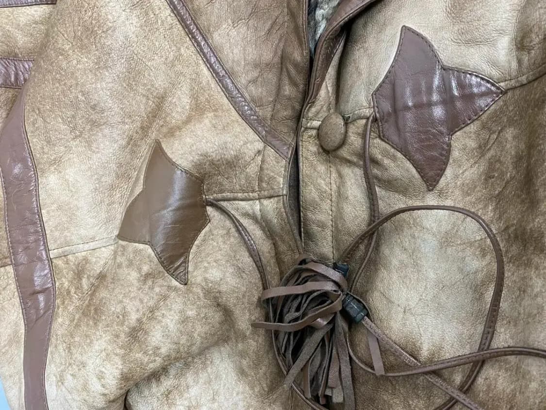 캄파넬라 리얼 양털 양가죽 빈티지 무스탕 XL 상품이미지5